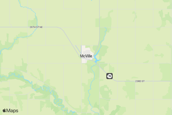 McVille Days 5K Family Fun Run location map image