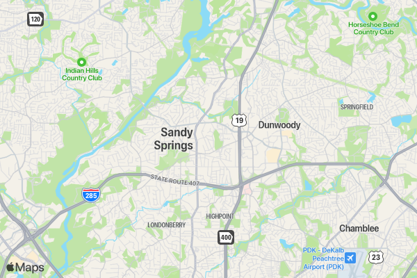 MedSide Trick or Treat 5K location map image