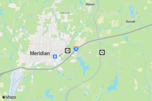 Meridian Kidney Walk location map image
