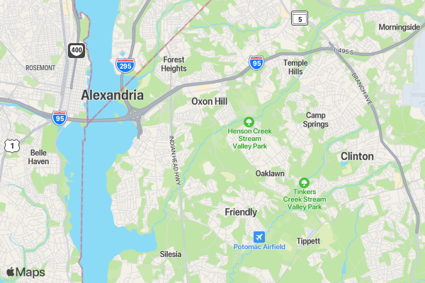 MGH Community Fun Run location map image