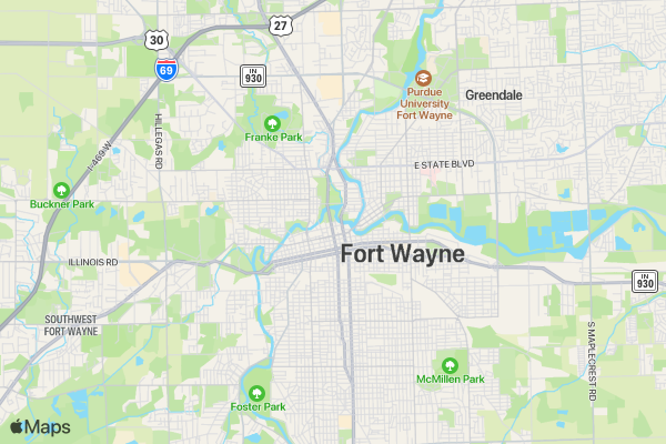 Michiana Wine Festival Night Wine at the Line 5K location map image