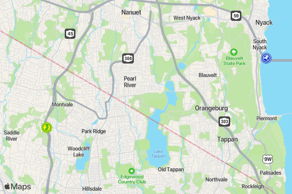Mickey Sullivan 5K to support Team KJ location map image