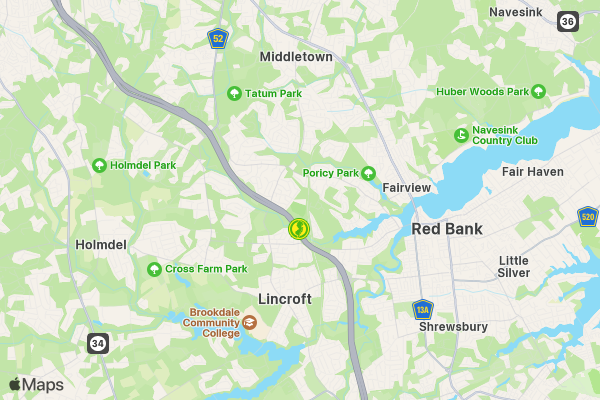 Middletown EMS First Responders 5K location map image