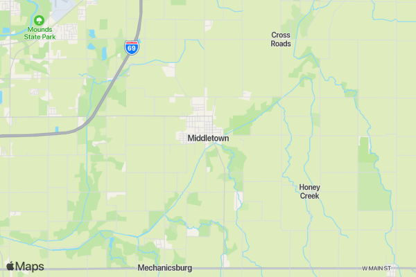 Middletown Fall Fun Festival 5K location map image