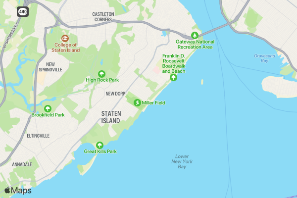 Midland Beach Promenade Mile location map image