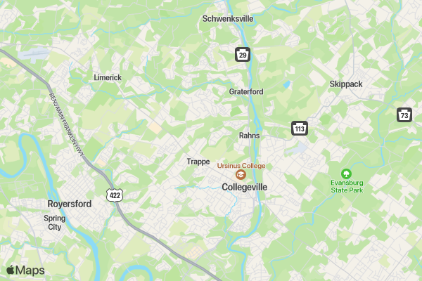 Mile to the end location map image