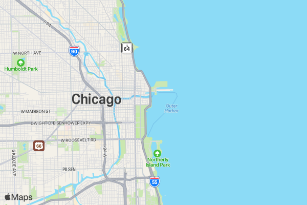 Miles For Melanoma Chicago location map image