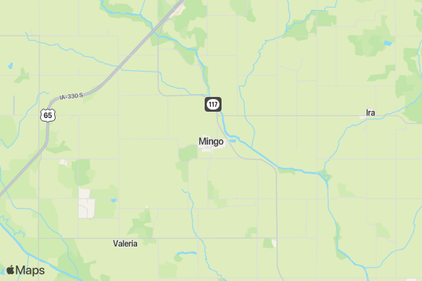 Mingo Days 5K location map image
