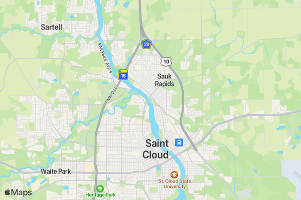 Mommy & Me 5K- August location map image