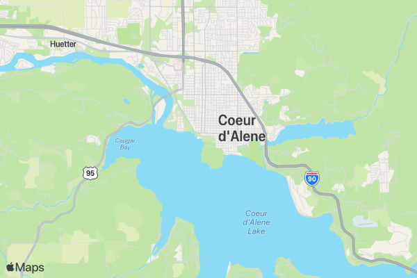 Monster Mash Dash 5K - Coeur d'Alene location map image
