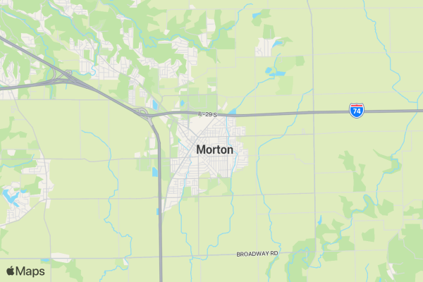 Morton Community Track Night location map image
