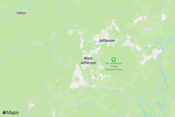 Mount Jefferson Challenge location map image