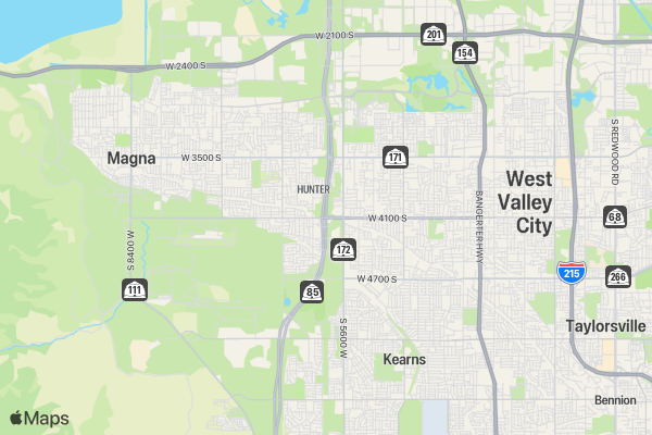 Mountain View Corridor and Westfest 5k/Walk location map image