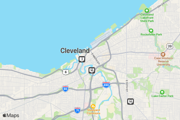Mystery N Mayhem 5K - Cleveland location map image