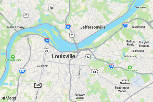 Mystery N Mayhem 5K - Louisville location map image