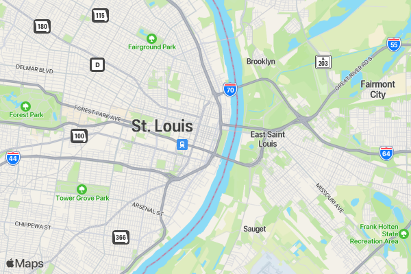 Mystery N Mayhem 5K - St. Louis location map image