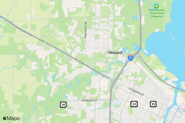 myTEAM TRIUMPH Titletown Bike Tour location map image