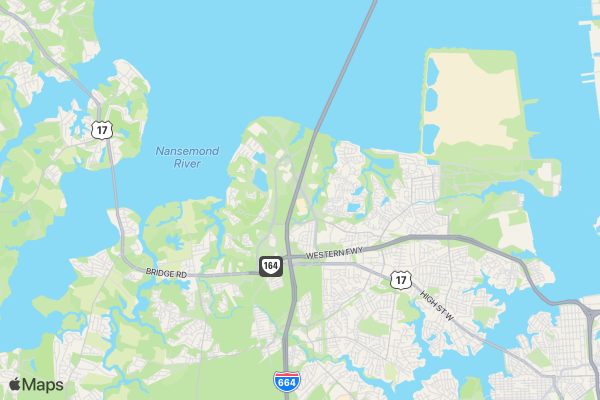 nansemond orchestra 5k race location map image