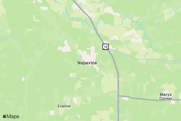 Napavine Funtime 5k location map image