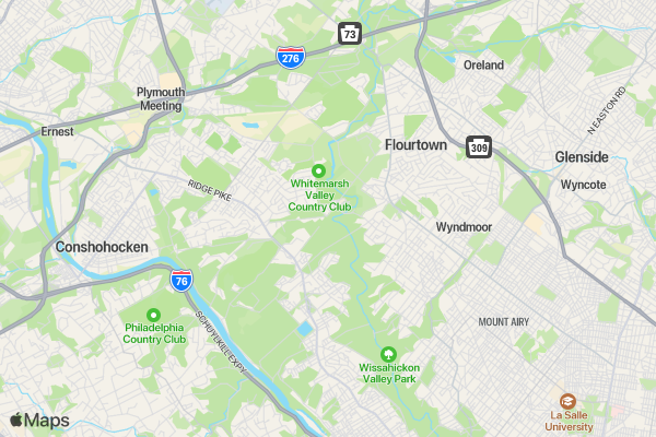 Nate's 5K for Change location map image