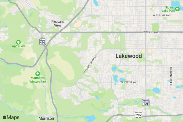 National Park Service Centennial 5K location map image