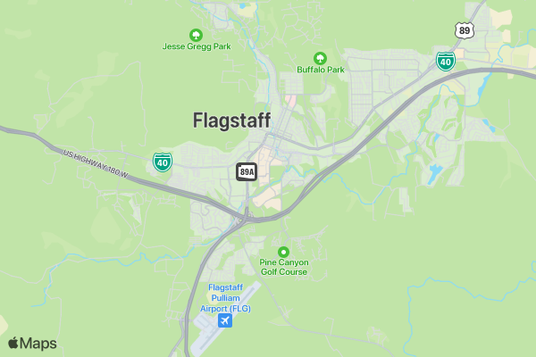 NAU Department of Military Science 5K location map image