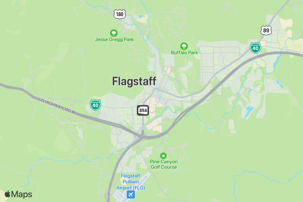 NAU OPA GLOW RUN location map image