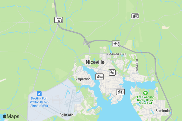Navy EOD School Golf Tournament location map image