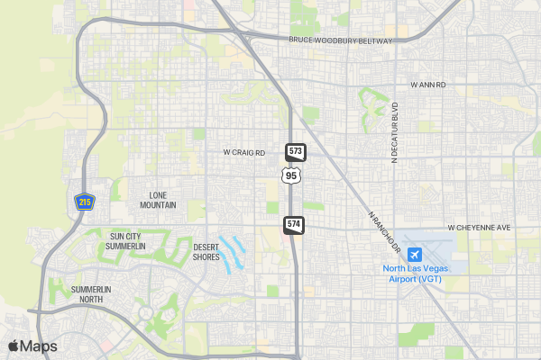 Nevada Paralyzed Veterans of America Walk Run & Roll location map image