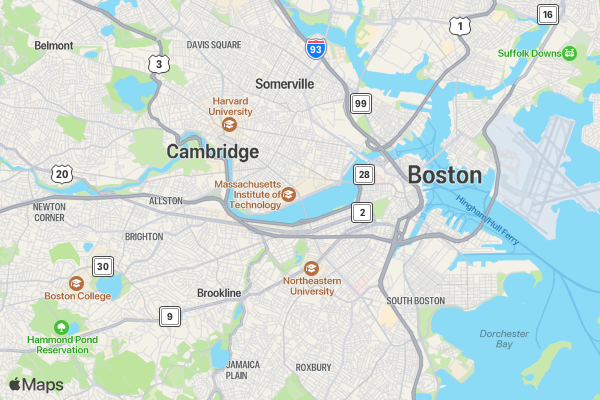 New England Kids Triathlon location map image