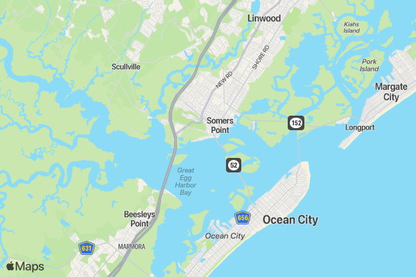 New Jersey 10 Miler location map image