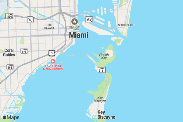 NIGHT Run for Donuts 5K/10K MIAMI location map image