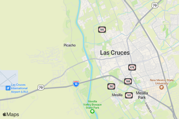 No Child Wet Behind - Las Cruces location map image