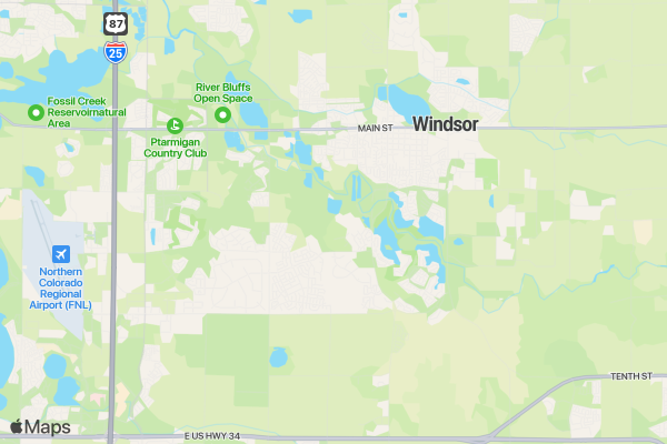 NoCo Summer Send-Off Youth Triathlon location map image