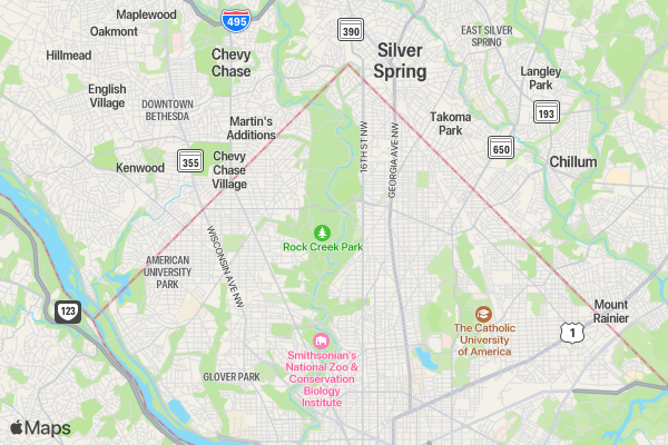 Norma E. Boyd Race for Education 5K location map image
