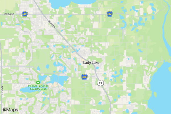 North lake Christmas 5k location map image