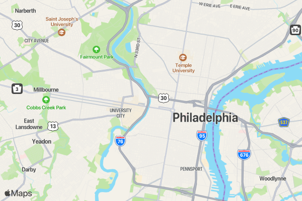 Not Fast, Just Furious Run 5K/10K/13.1 Philadelphia location map image