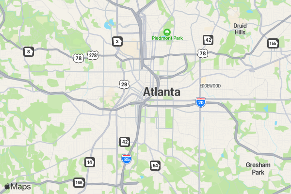 Not Fast, Just Furious Run Club 5K/10K/13.1 ATLANTA location map image