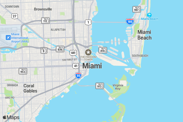 Not Fast, Just Furious Run Club 5K/10K/13.1 MIAMI location map image