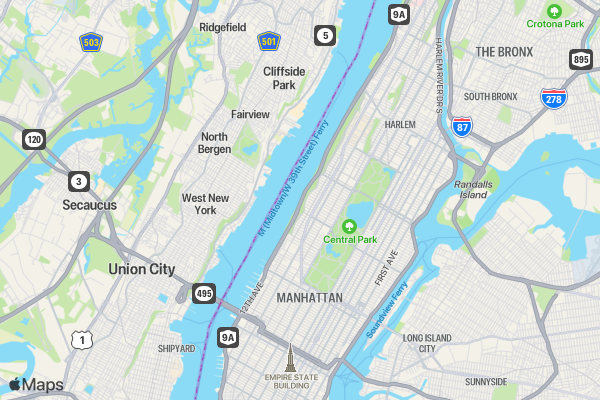 Not Fast, Just Furious Run Club 5K/10K/13.1 NYC location map image