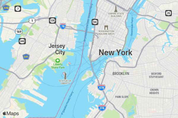 NYC 5K Schlep location map image