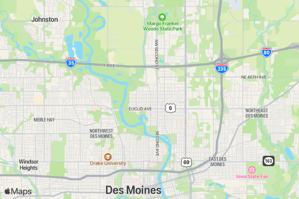 Oak Park 5k location map image