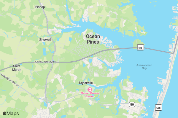 Ocean Pines Association - Freedom 5K location map image