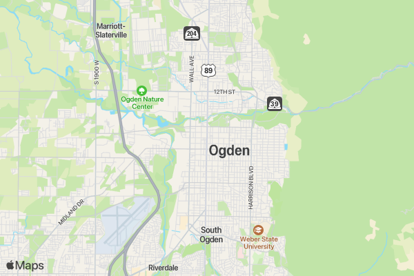 Ogden Santa Run location map image