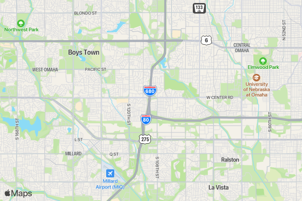 Omaha Diaper Dash 5K  location map image
