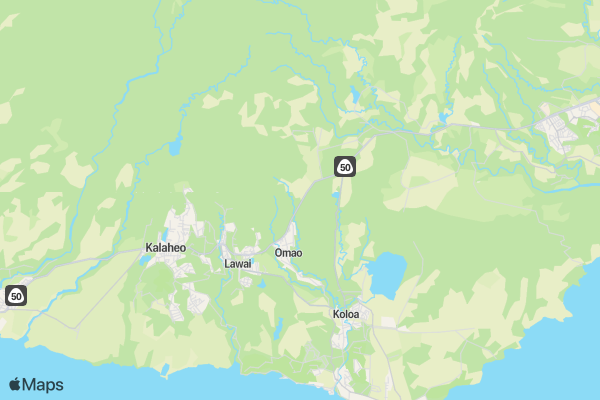 Omao Track Trail Run location map image