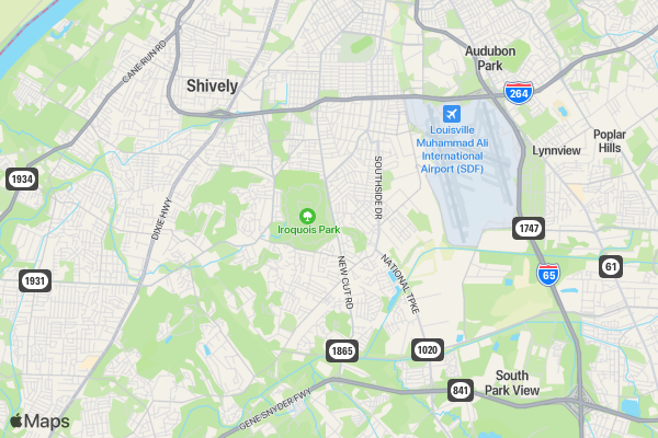 Operation Smile Louisville 5K location map image