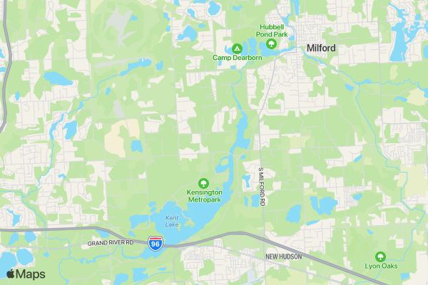Oral Cancer Awareness Michigan 5K location map image