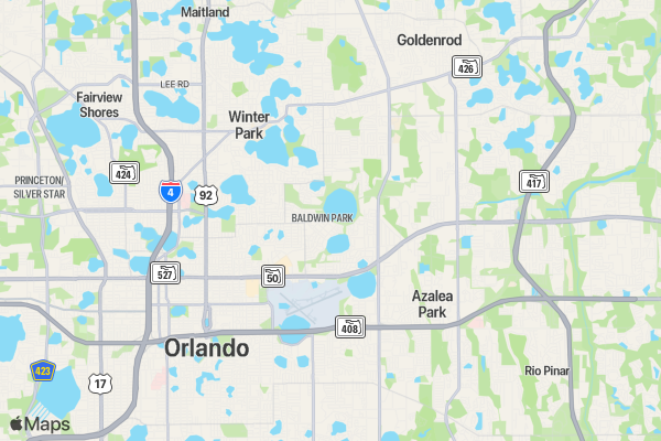 Orlando Creepy Crawl location map image