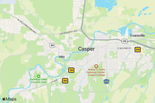 Pajama Jam 5K location map image